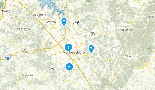 Murfreesboro, Tennessee Map