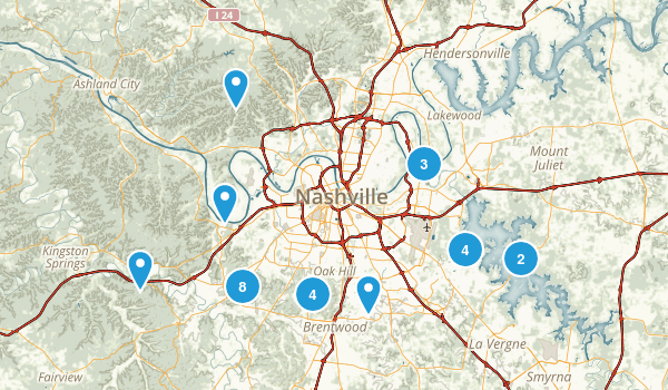 Nashville, Tennessee Map