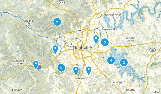 Nashville, Tennessee Map