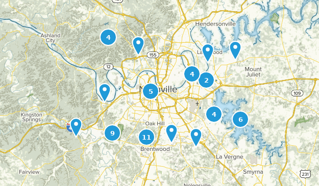 Nashville, Tennessee Map