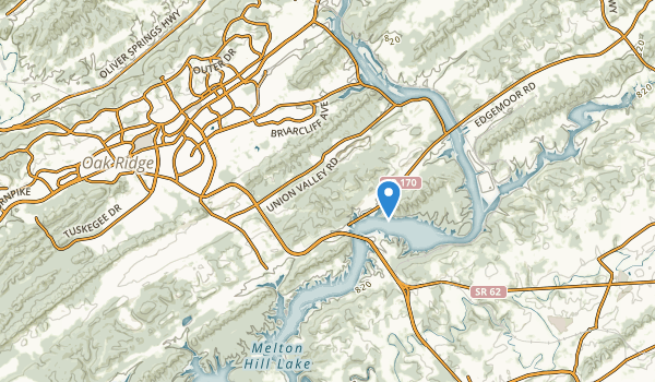 Oak Ridge, Tennessee Map