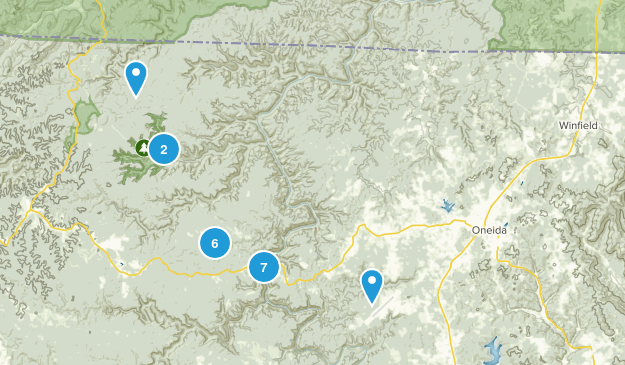 Oneida, Tennessee Map