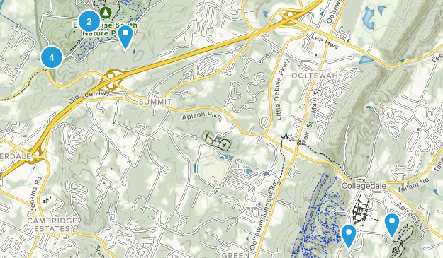 Ooltewah, Tennessee Map