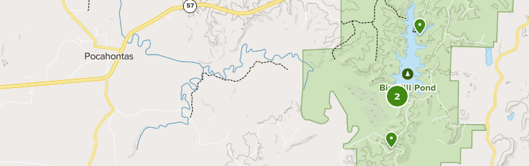 pocahontas state park mountain bike trail map