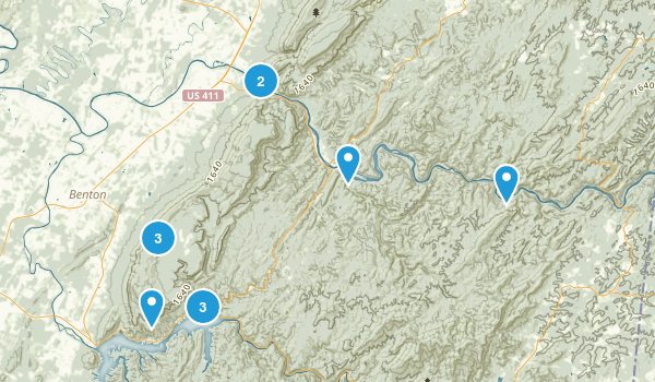 Reliance, Tennessee Map