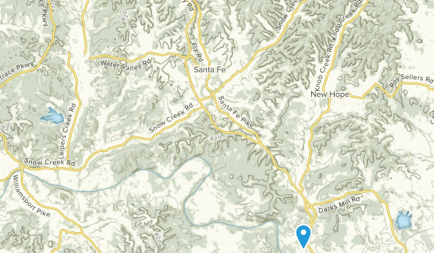 Santa Fe, Tennessee Map