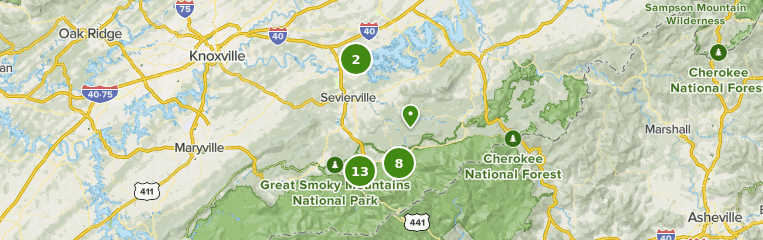 Best Trails Near Sevierville, Tennessee 