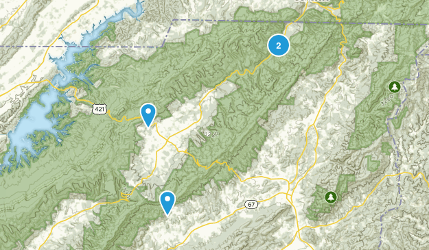 Shady Valley, Tennessee Map
