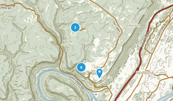 Signal Mountain, Tennessee Map