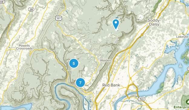 Signal Mountain, Tennessee Map