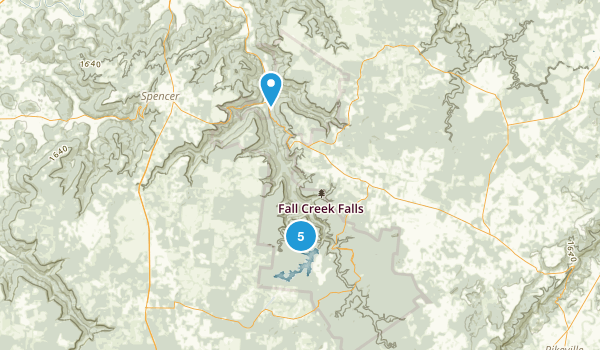 Spencer, Tennessee Map