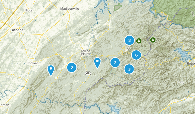 Tellico Plains, Tennessee Map