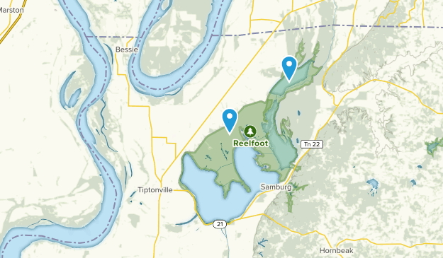Tiptonville, Tennessee Map
