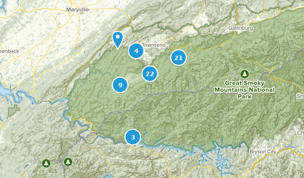 Townsend, Tennessee Map