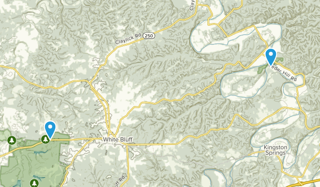 White Bluff, Tennessee Map