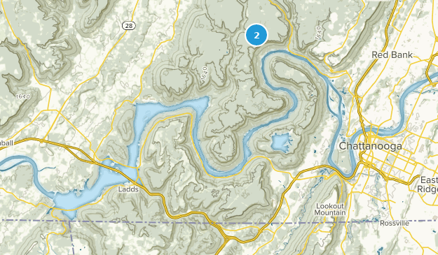 Whiteside, Tennessee Map