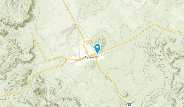 Alpine, Texas Map