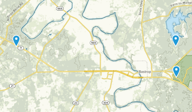 Bastrop, Texas Map