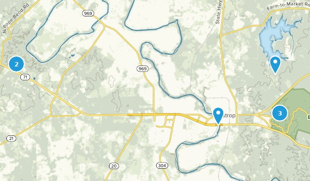 Bastrop, Texas Map
