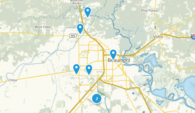 Beaumont, Texas Map