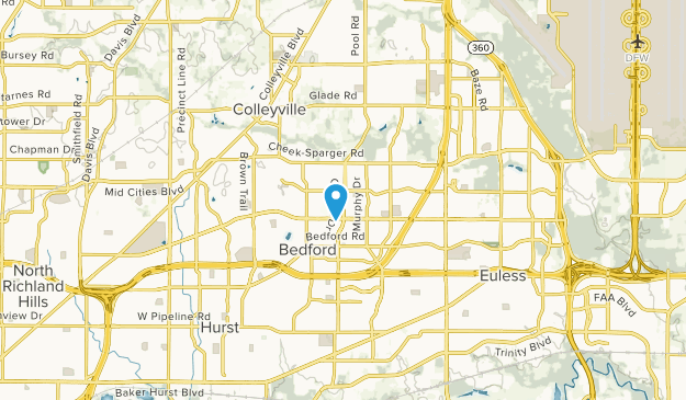 Bedford, Texas Map