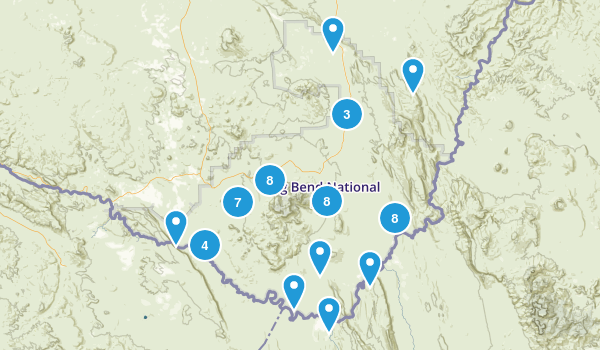 Big Bend National Park, Texas Map