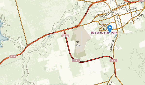 Big Spring, Texas Map