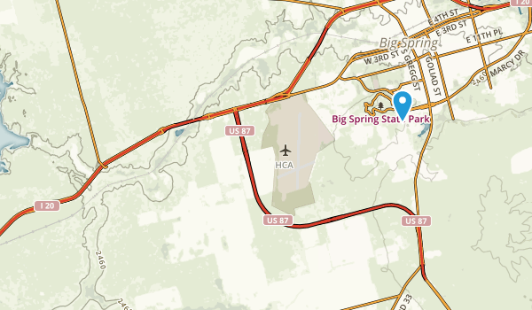 Big Spring, Texas Map