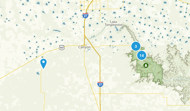 Canyon, Texas Map