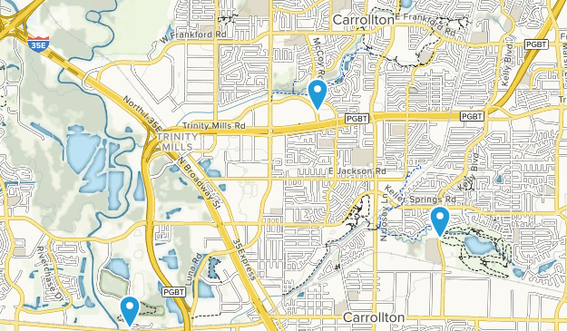 Carrollton, Texas Map