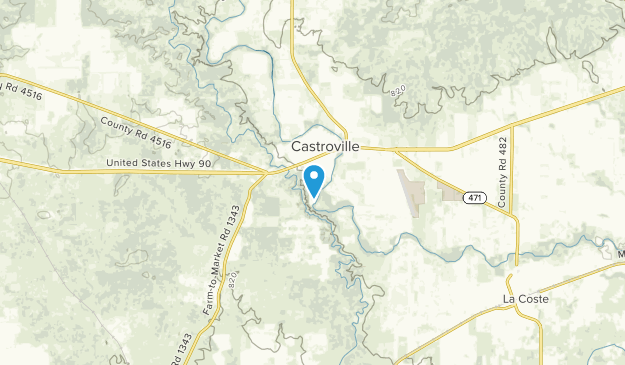 Castroville, Texas Map