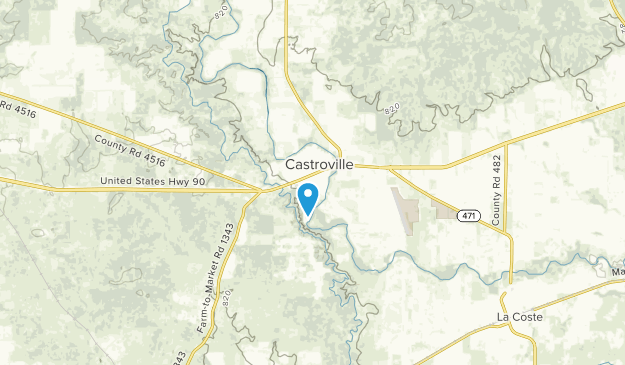 Castroville, Texas Map