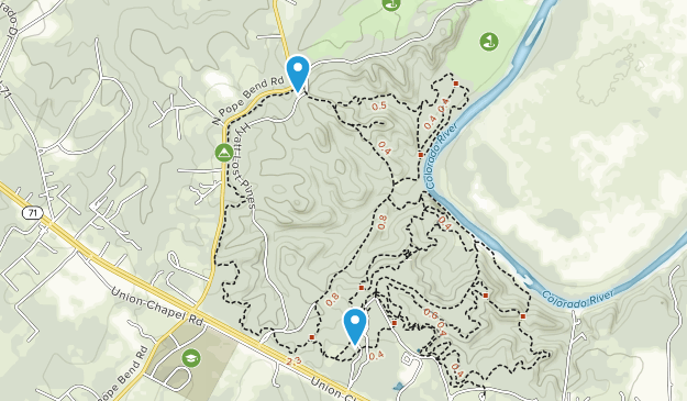 Cedar Creek, Texas Map