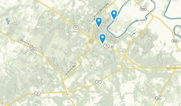 Cedar Creek, Texas Map