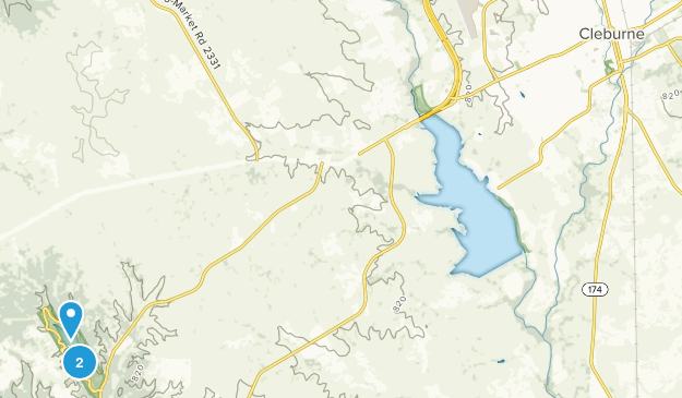Cleburne, Texas Map