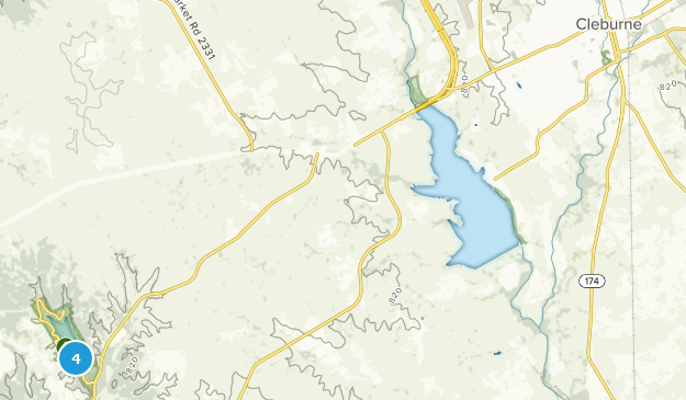 Cleburne, Texas Map