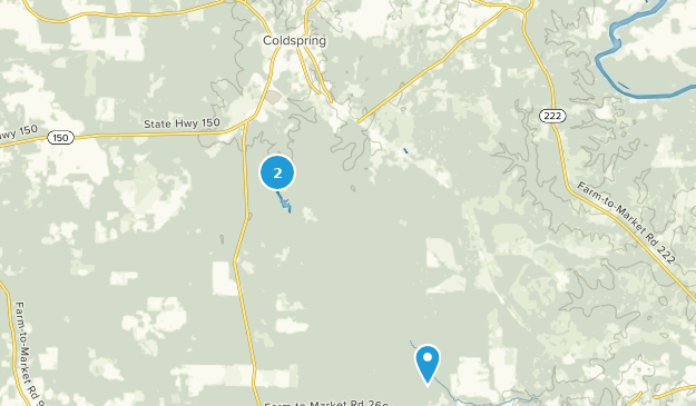 Coldspring, Texas Map