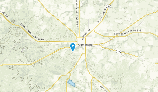 Comanche, Texas Map
