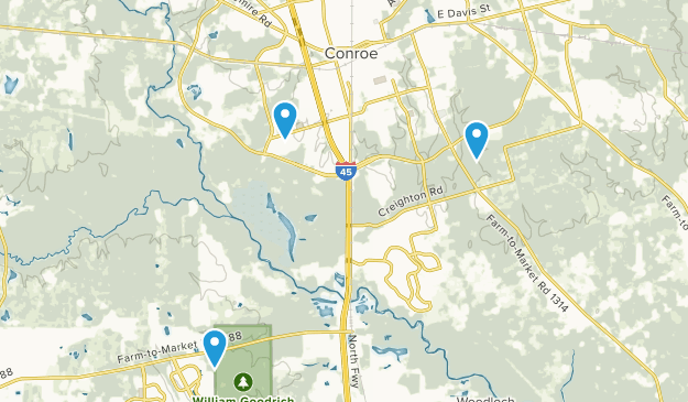 Conroe, Texas Map