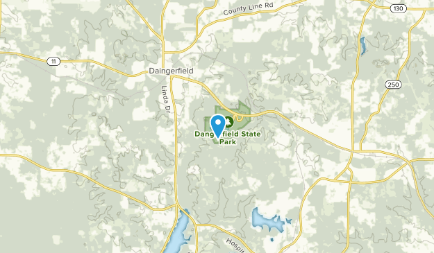 Daingerfield, Texas Map
