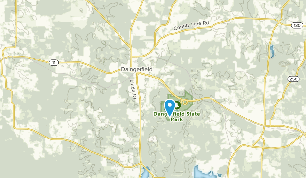 Daingerfield, Texas Map