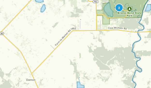 Damon, Texas Map