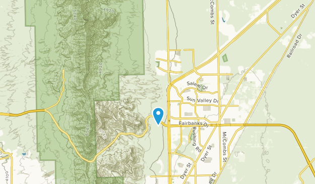 Del Norte Acres, Texas Map
