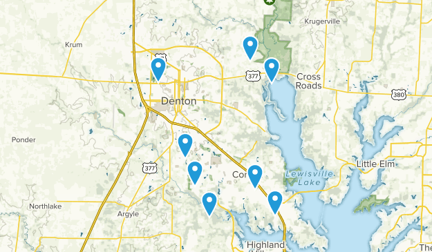 Denton, Texas Map