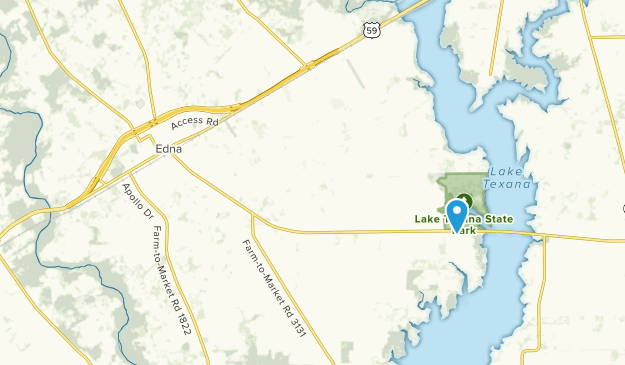 Edna, Texas Map