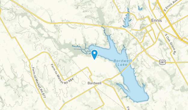 Ennis, Texas Map