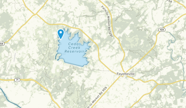Fayetteville, Texas Map