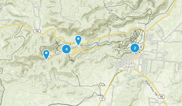 Fort Davis, Texas Map