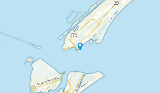 Fort Travis, Texas Map