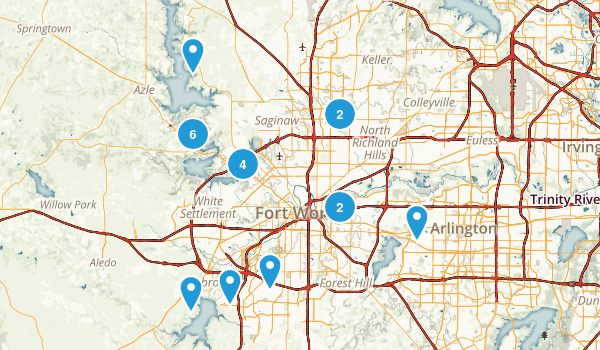 Fort Worth, Texas Map